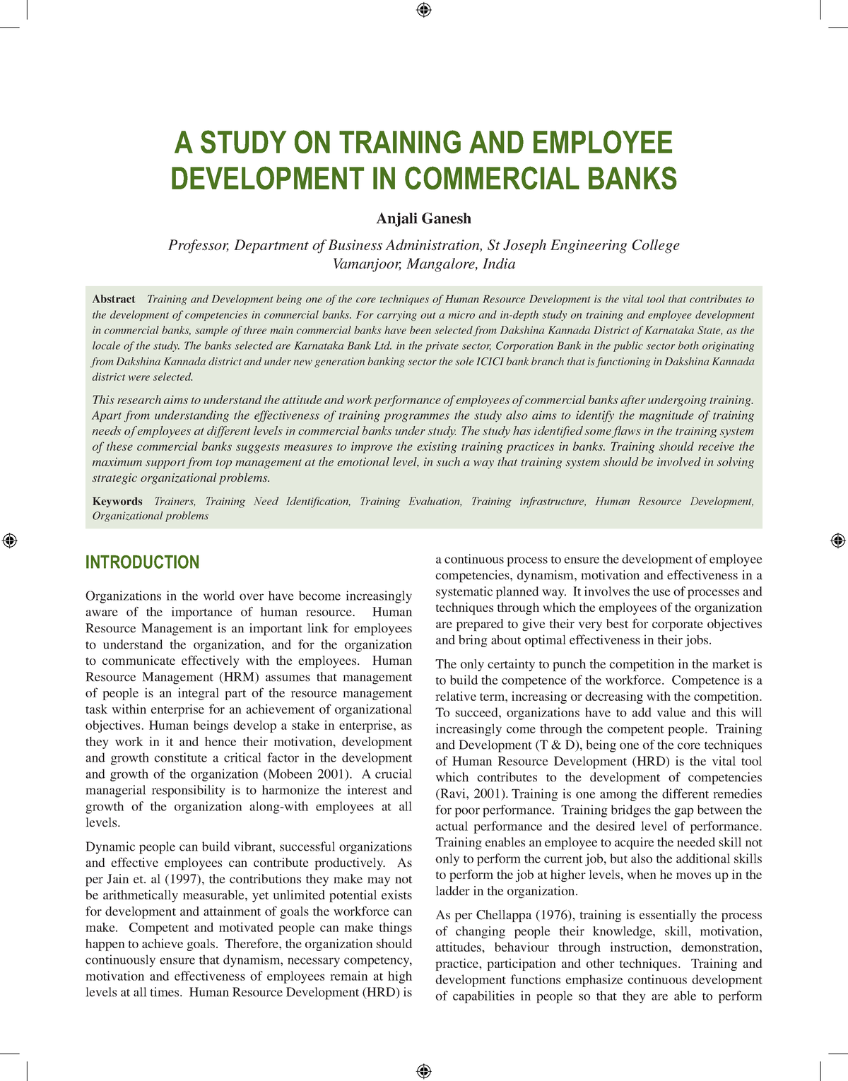 case study on training and development in godrej