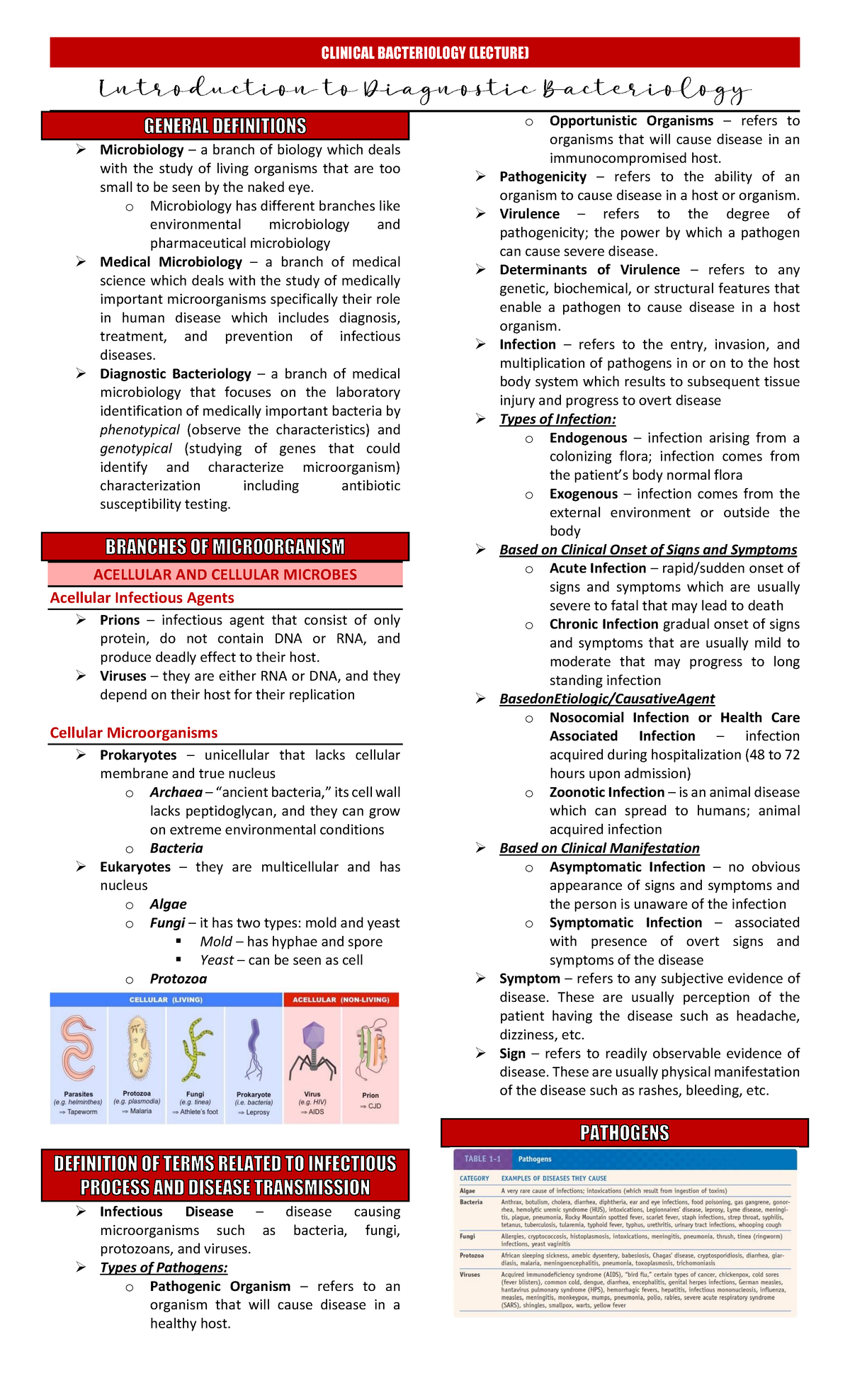 Bacte-LEC- Prelims - Lec - Microbiology – a branch of biology which ...