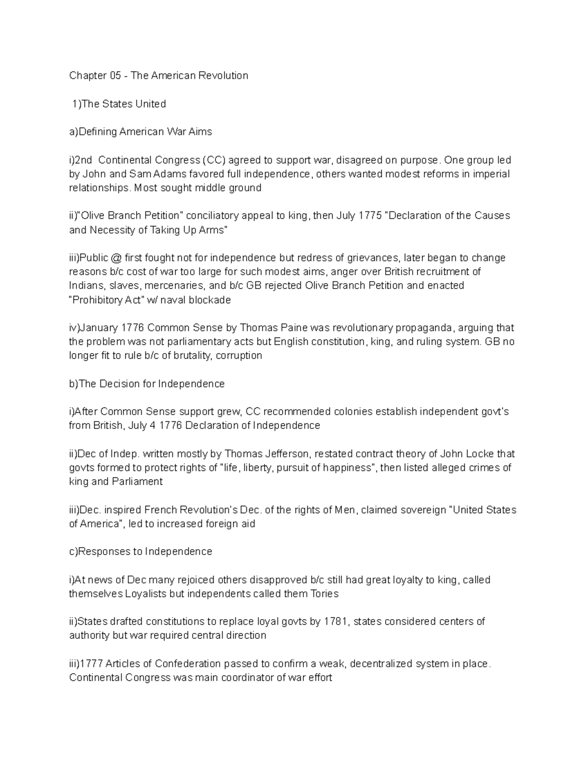 History note 8 These are my detailed notes from this class. Chapter