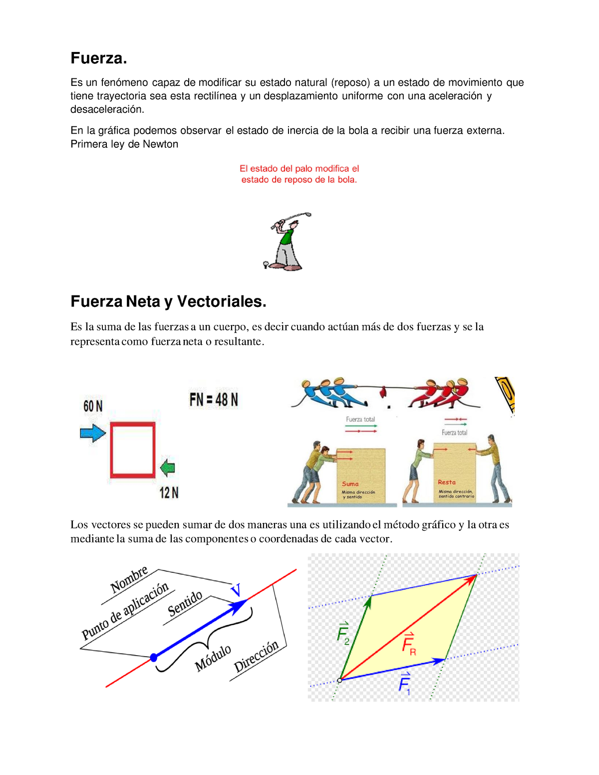 Foro Fuerza - Ninguna - Fuerza. Es Un Fenómeno Capaz De Modificar Su ...