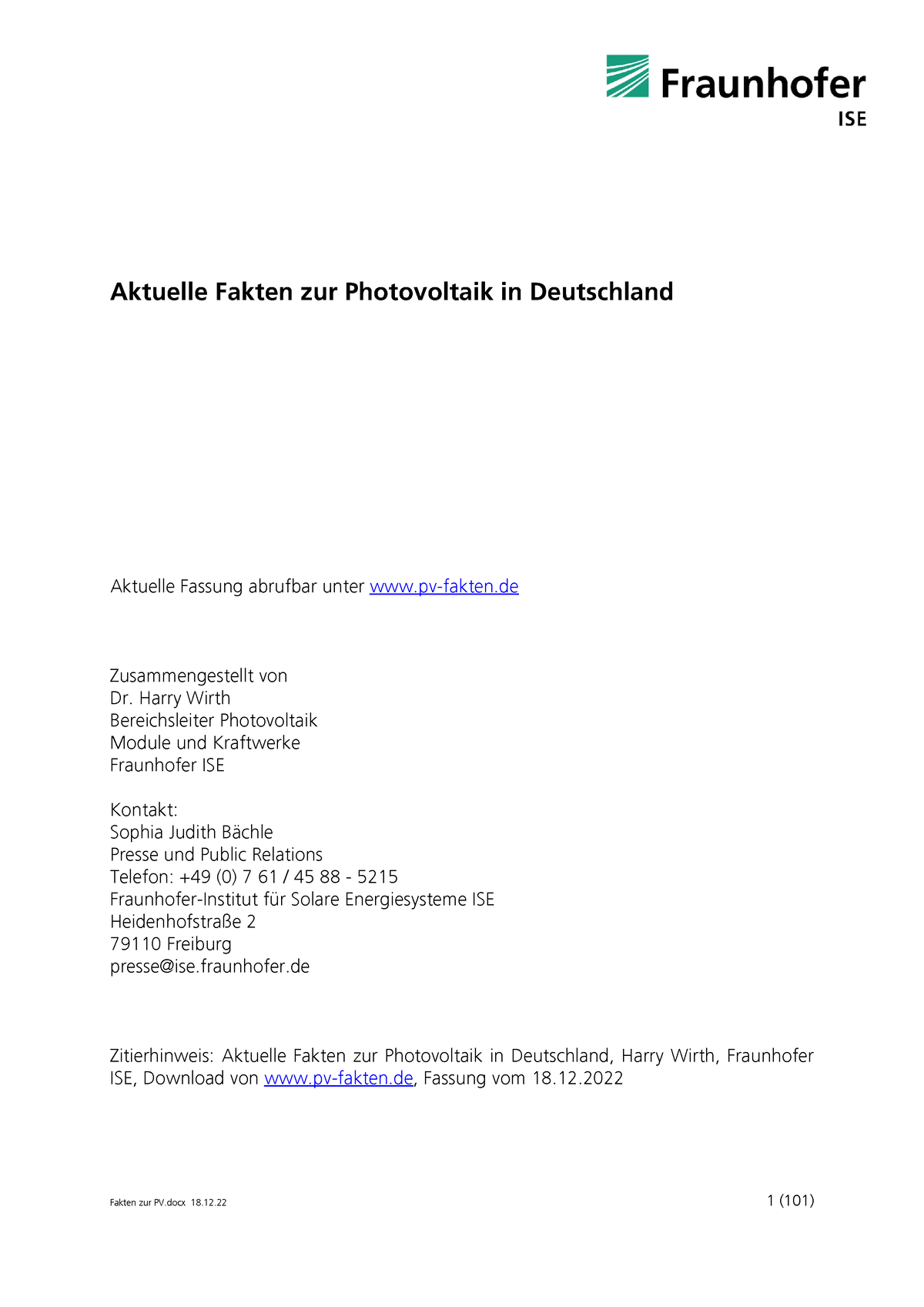 Aktuelle Fakten Zur Photovoltaik In Deutschland - Aktuelle Fakten Zur ...