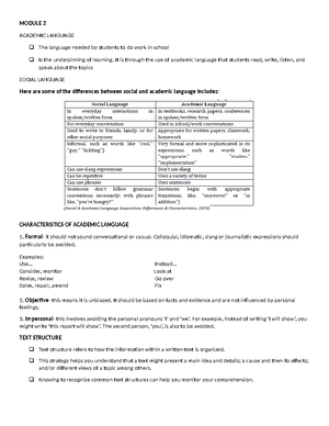 Module 3, 4, 5 EAPP - Answer - MODULE 3 Techniques in Summarizing ...