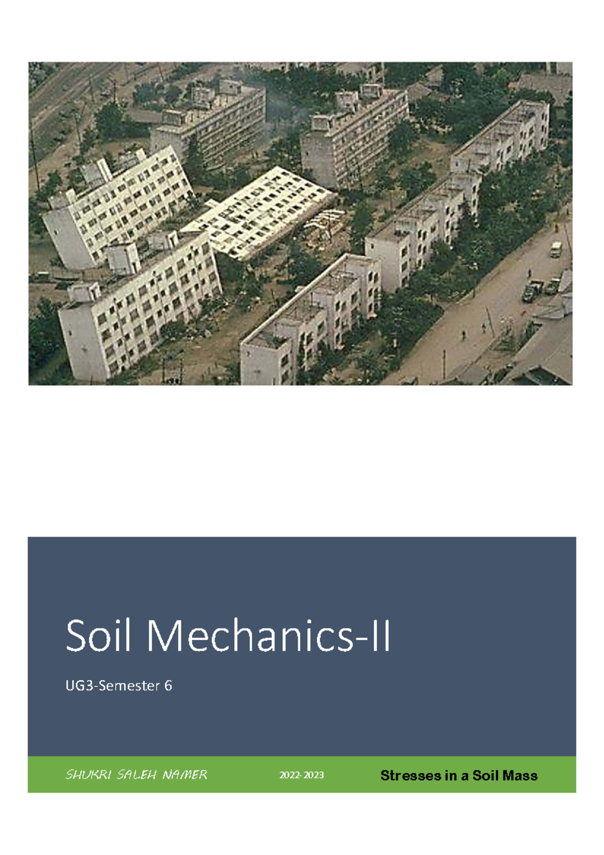 Kou20253 01 Chapter 1 Of Soil Mechanic Study Of Soil And Its Kou20253 01 Chapter 1 Of Soil Mechanic Study Of Soil And Its