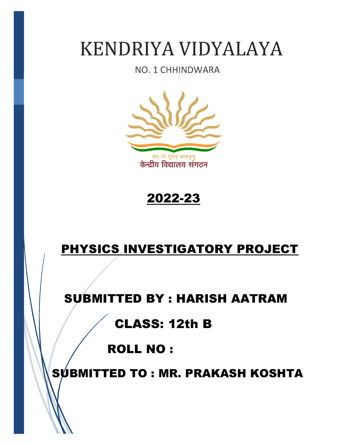 Ph - Hshsn - [Date] 2022- PHYSICS INVESTIGATORY PROJECT SUBMITTED BY ...