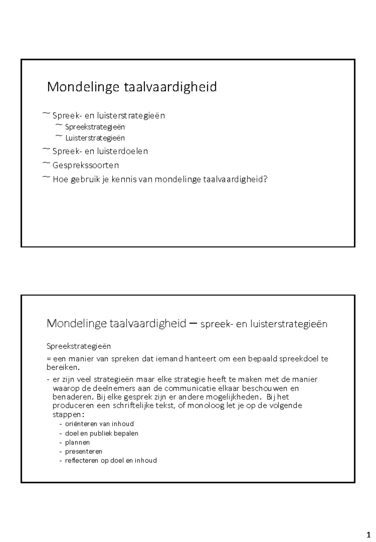 Mondelinge Taalvaardigheid - Er Zijn Veel Maar Elke Strategie Heeft Te ...