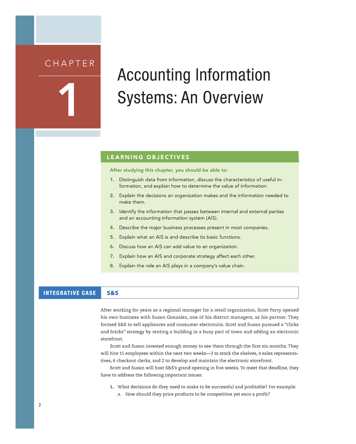 Accounting Information Systems 13th Chapter 1 - 2 ####### L E A R N I N ...