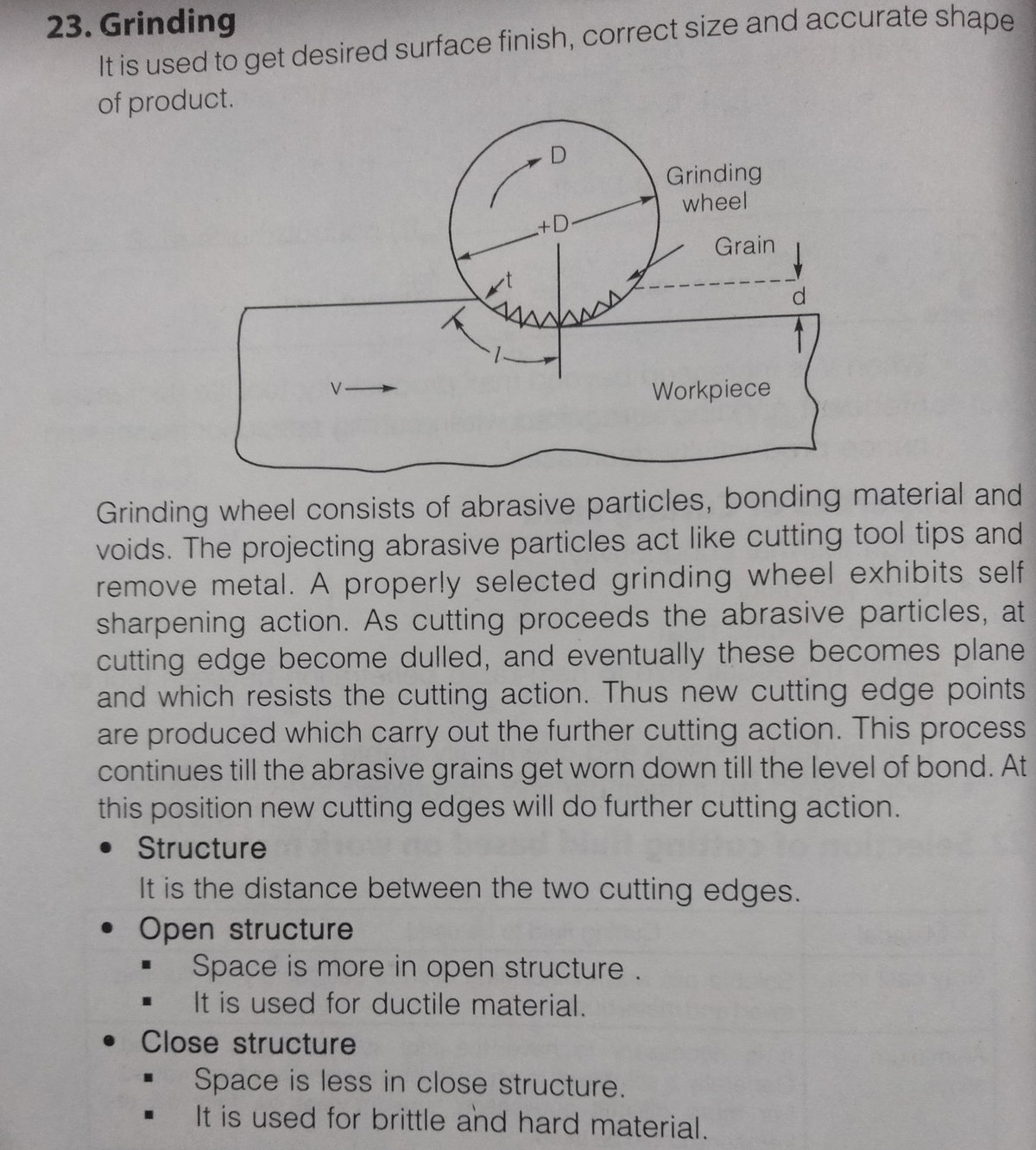 Grinding Short note on mechanical Grindng.which deals In machining operations Mechanical