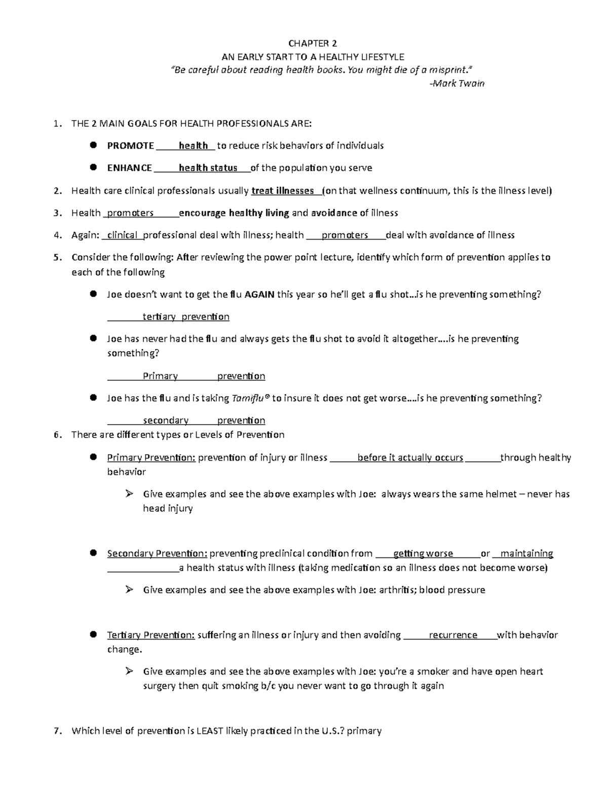 Chapter 2 Lecture Notes (ki 2023) - Chapter 2 An Early Start To A 