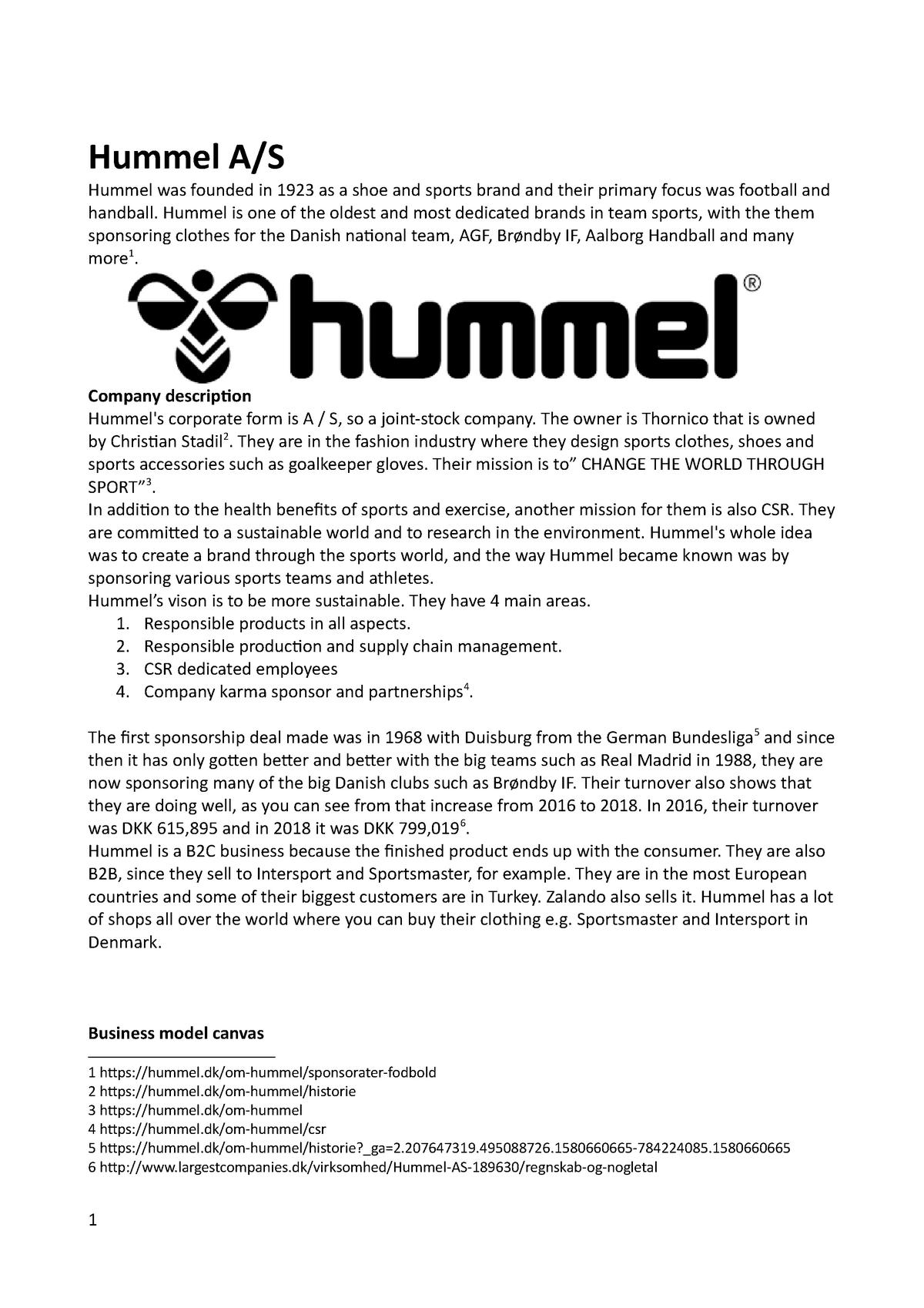 Det er det heldige sælge Støt Hummel marketing - afsætning - HVL - StuDocu