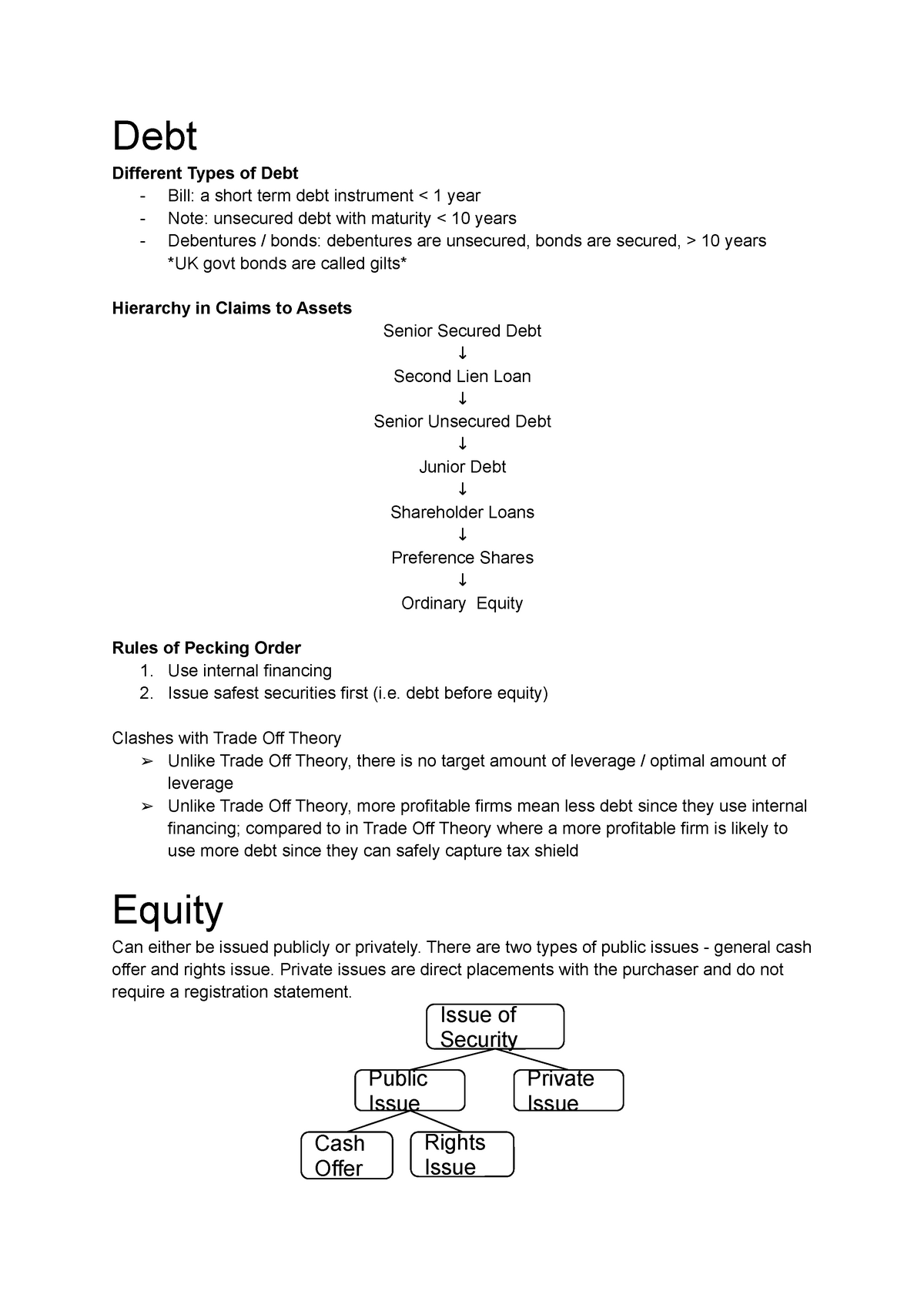 w5-company-financing-debt-different-types-of-debt-bill-a-short