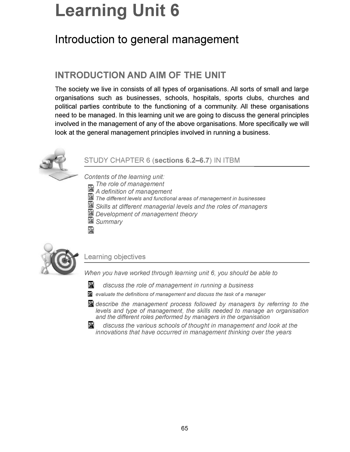 Introduction To General Management Lecture Notes Bm1820 - Learning Unit 6  Introduction To General - Studocu