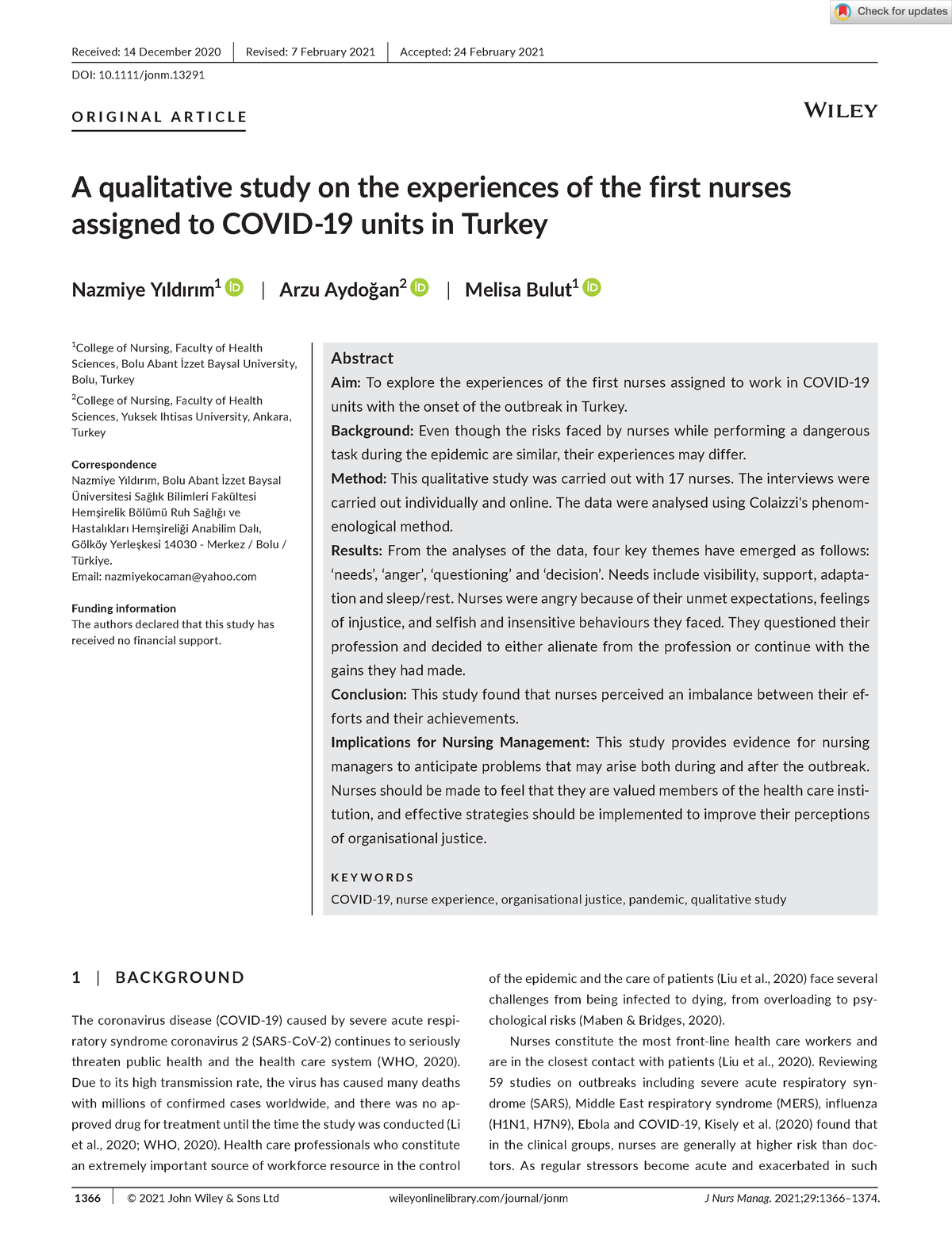 global qualitative nursing research journal impact factor