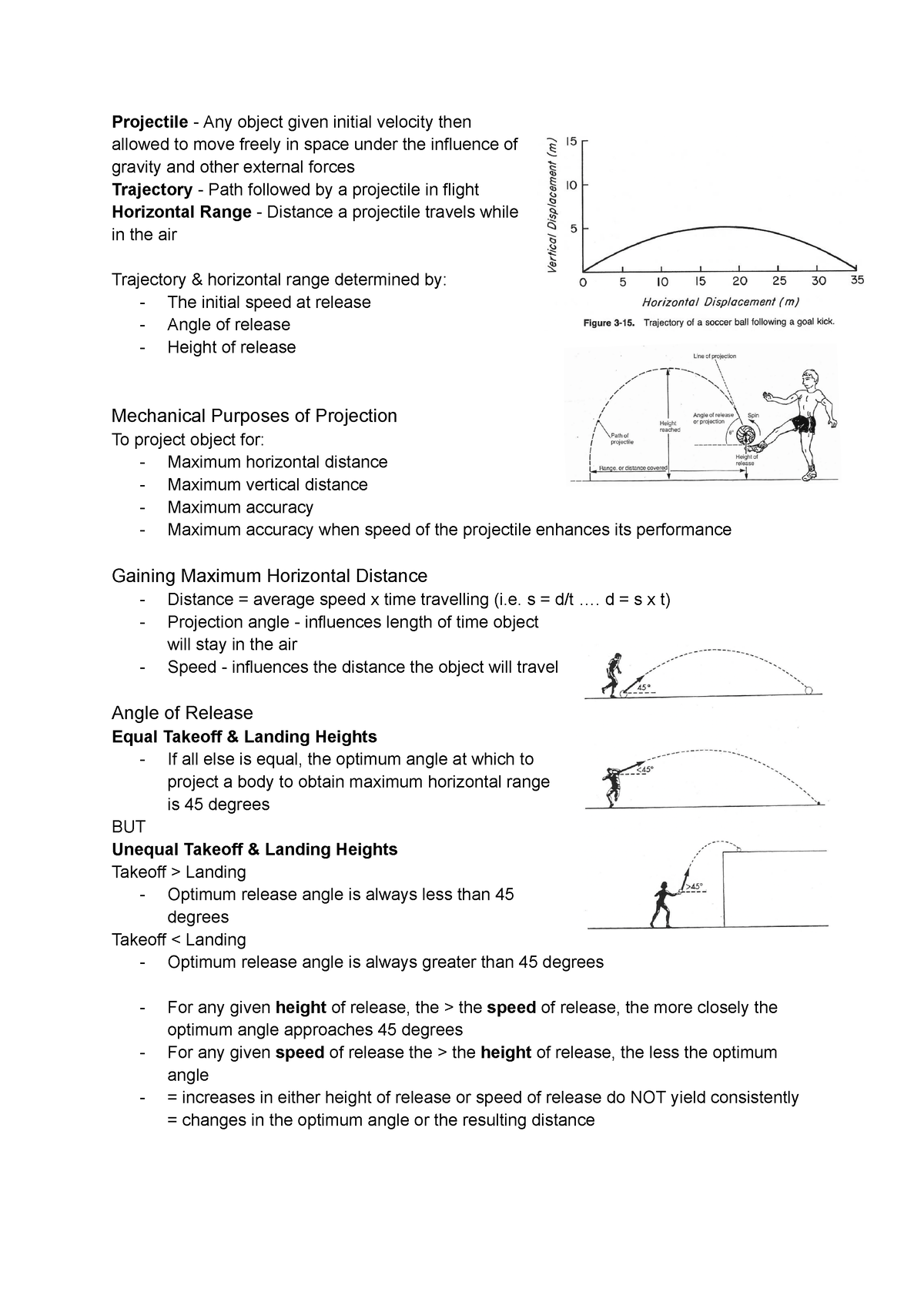 Projectile Motion & Segmental Summation - Projectile - Any Object Given ...