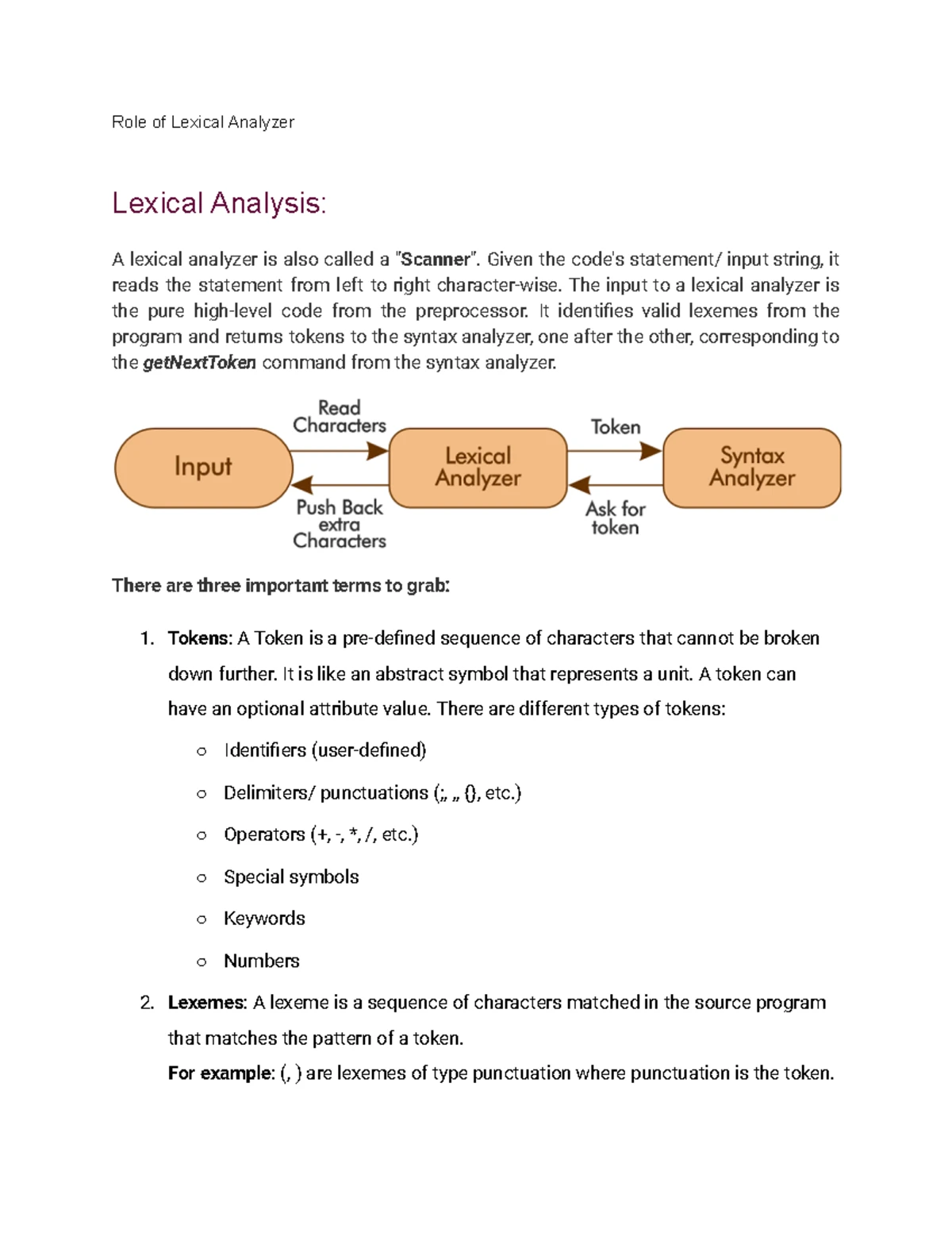 CD Worksheet CT 2 - Worksheet on Unit - Perform left-factoring and /or ...