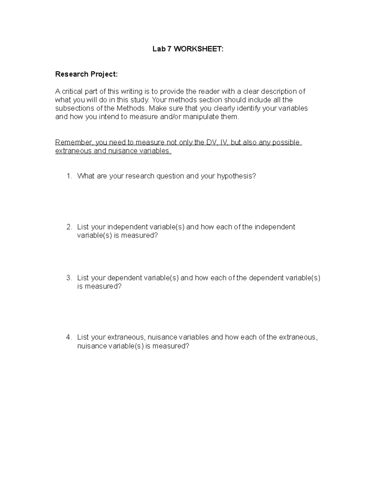 Lab7 worksheet - Lab assignment for the week - Lab 7 WORKSHEET ...