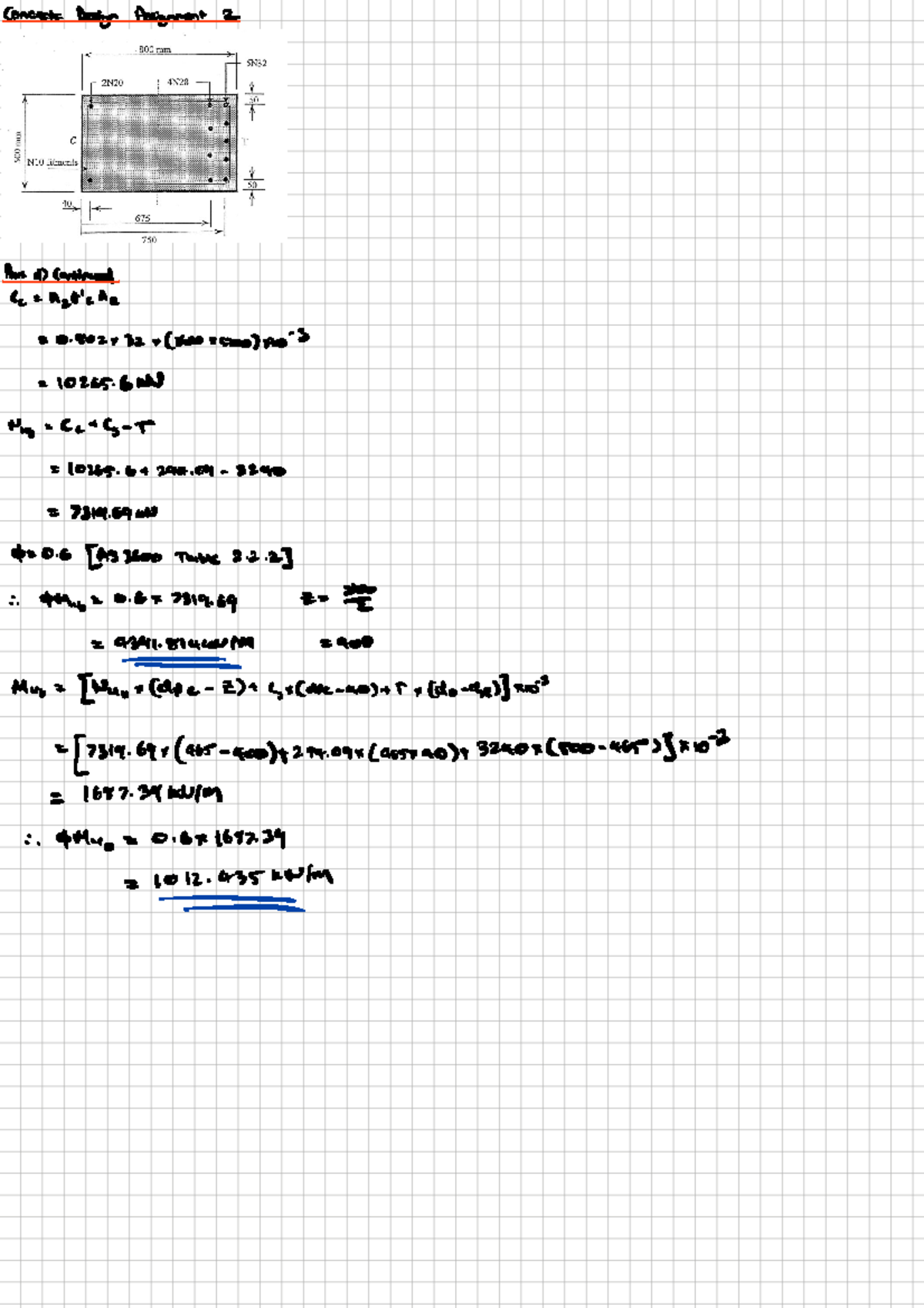 Concrete Design Assignment 2 - 048353 - 64 Nub 7319 0 3600 Table 0 7319 ...