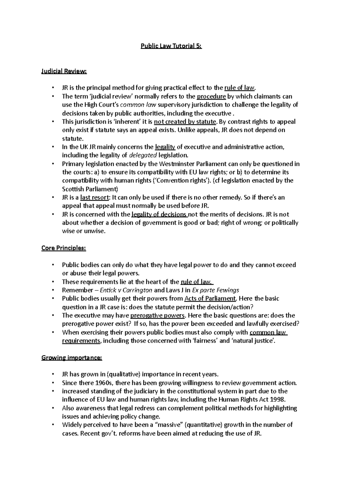 public-law-tutorial-5-the-term-judicial-review-normally-refers-to