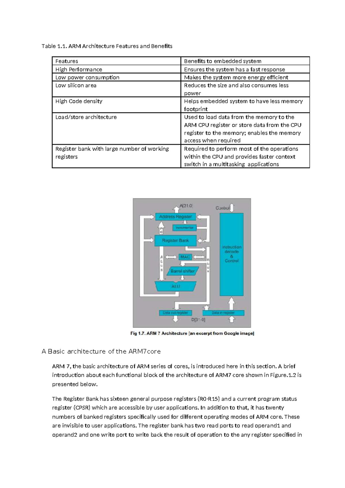 Embedded System Notes (13) - Tabps 1. ARM Architscturs Fsaturss and ...