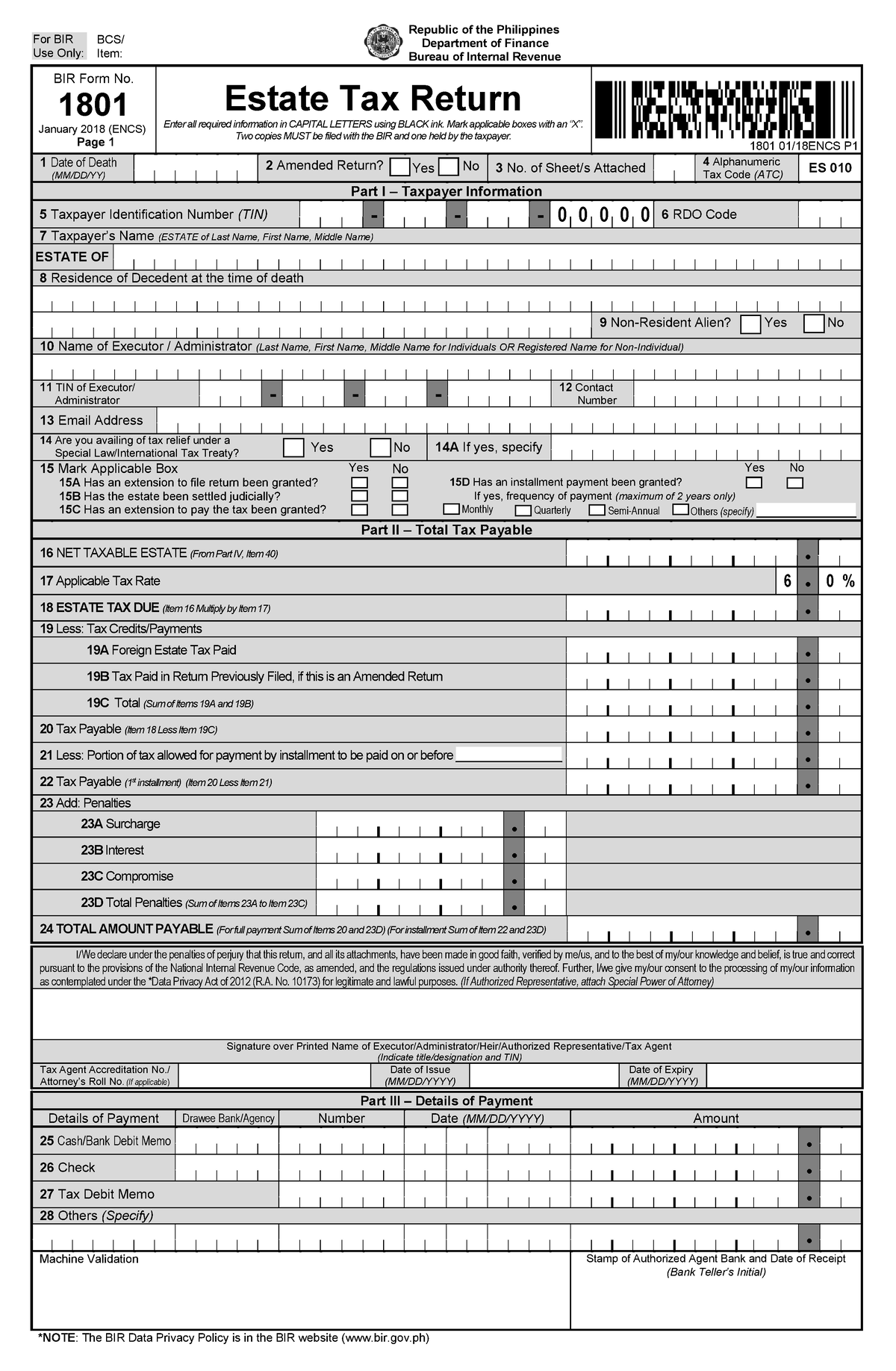 estate-tax-return-form-sample-for-bir-use-only-bcs-item-bir-form