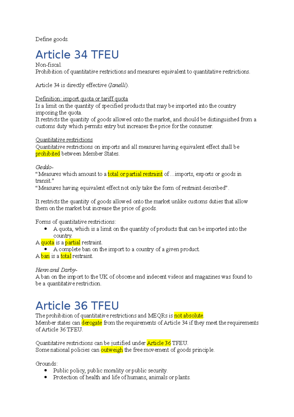 article 34 tfeu essay