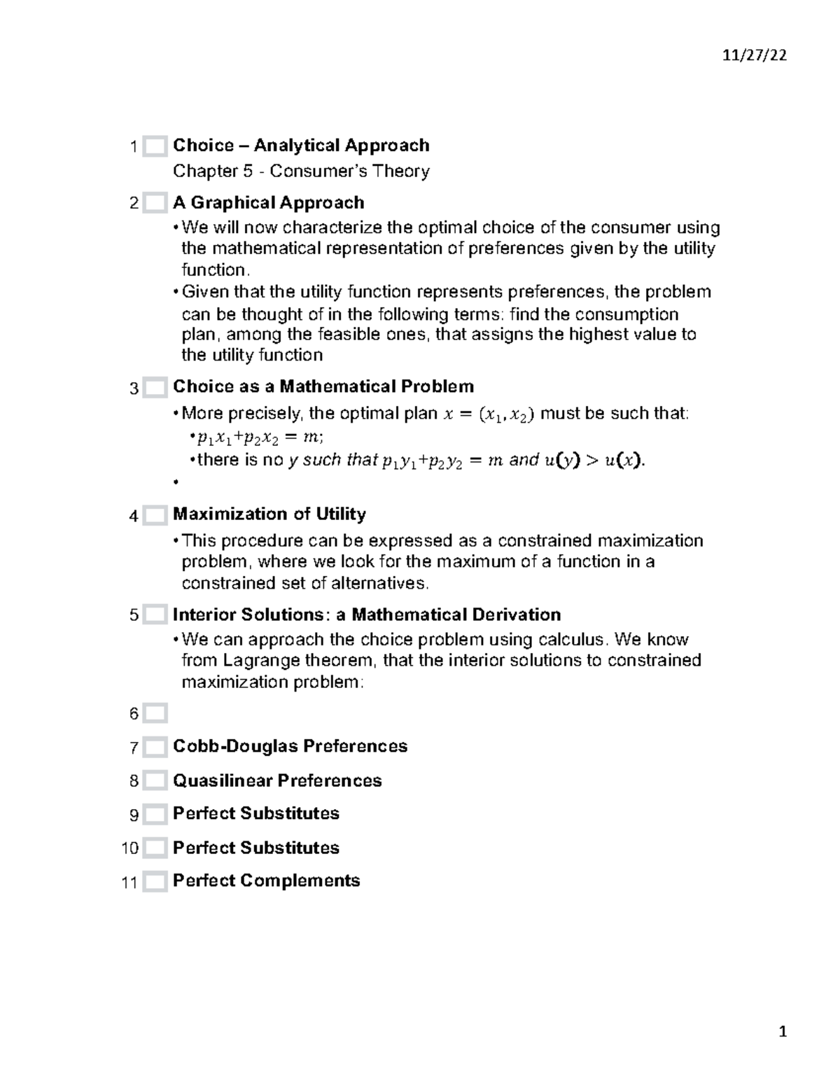 Micro midterm 2 - notes - EC2000 - Leicester - Studocu