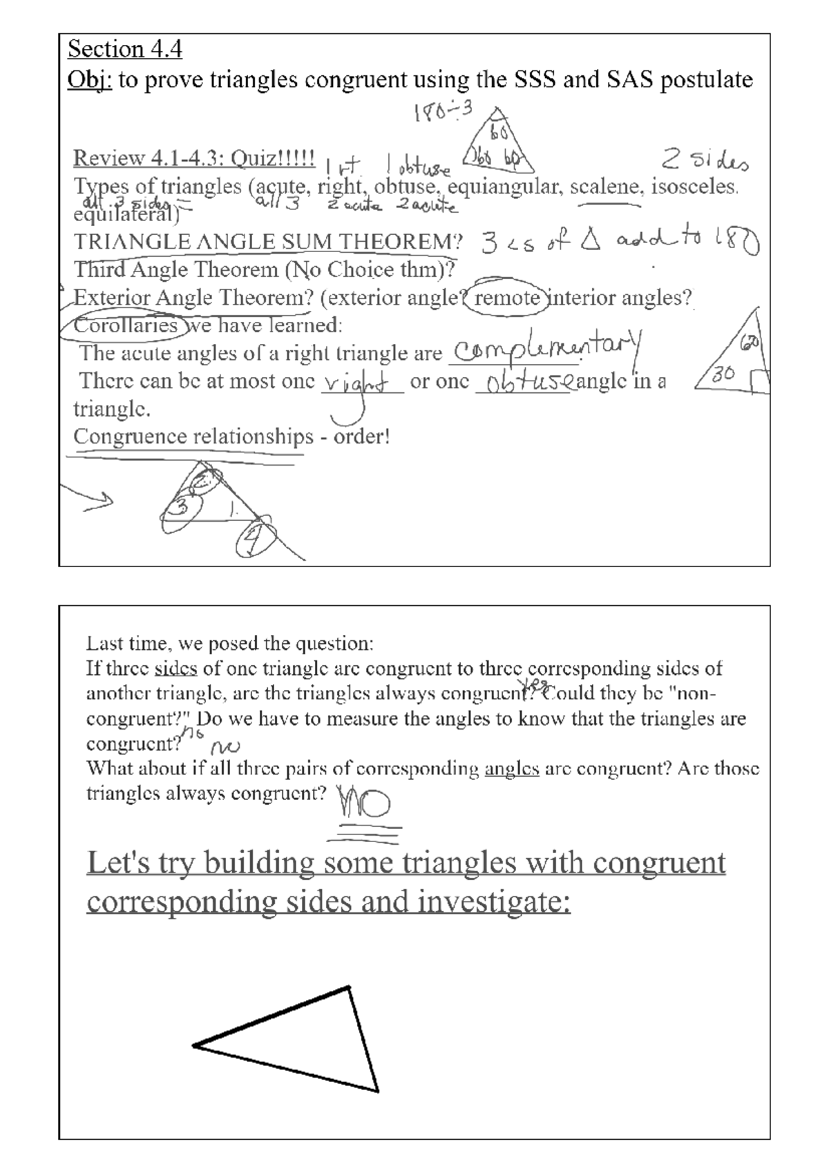 geometry section 4.4 homework answers