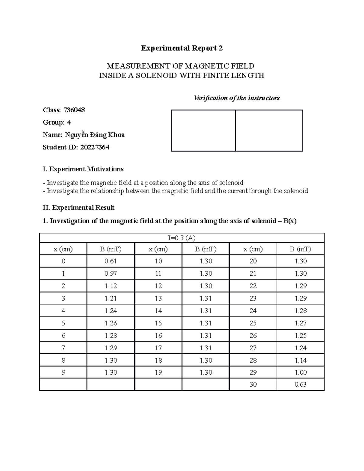 Bản sao của Ex2-copy - thí no - Experimental Report 2 MEASUREMENT OF ...