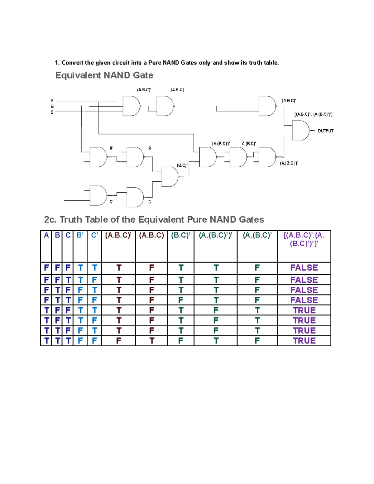 MATH QUIZ IN DISCRETE MATHEMATICS FOR STUDENTS Convert the given