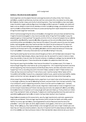 Unit 4 Assignment 1 - Distinction grade. - ####### Task 1. ####### Role ...