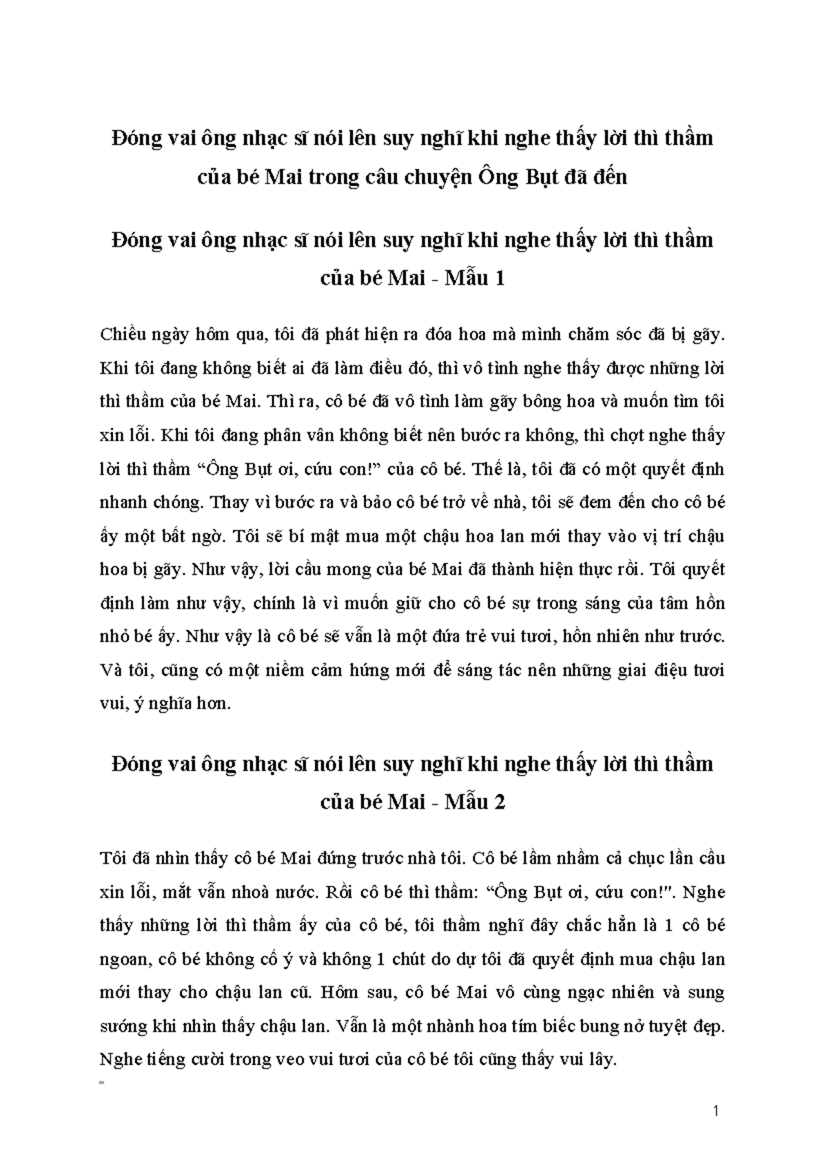 Van mau dong vai ong nhac si noi len suy nghi khi nghe thay loi thi th ...