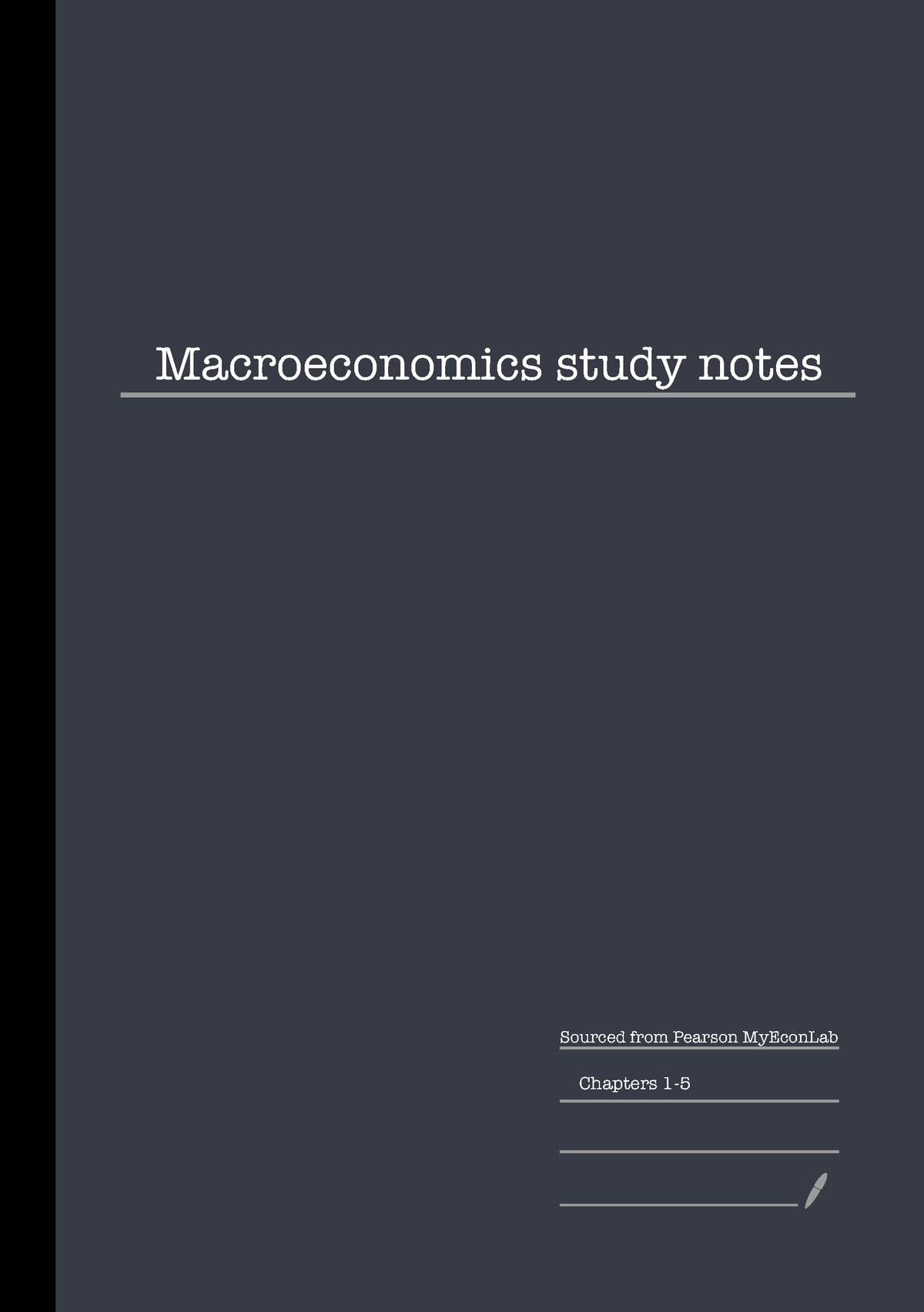 Study Notes - Summary Of Chapter 2 - Macroeconomics Study Notes Sourced ...