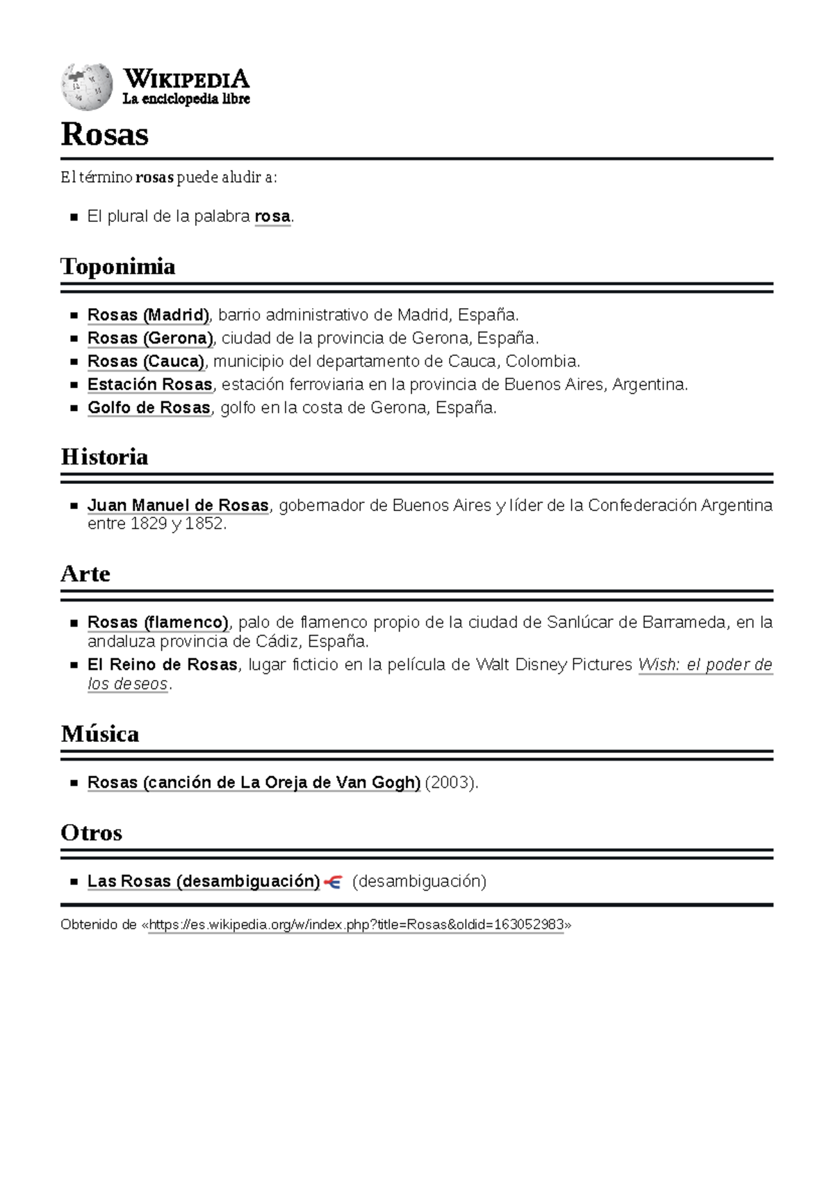 Rosas - gggg - Rosas El término rosas puede aludir a: El plural de la ...