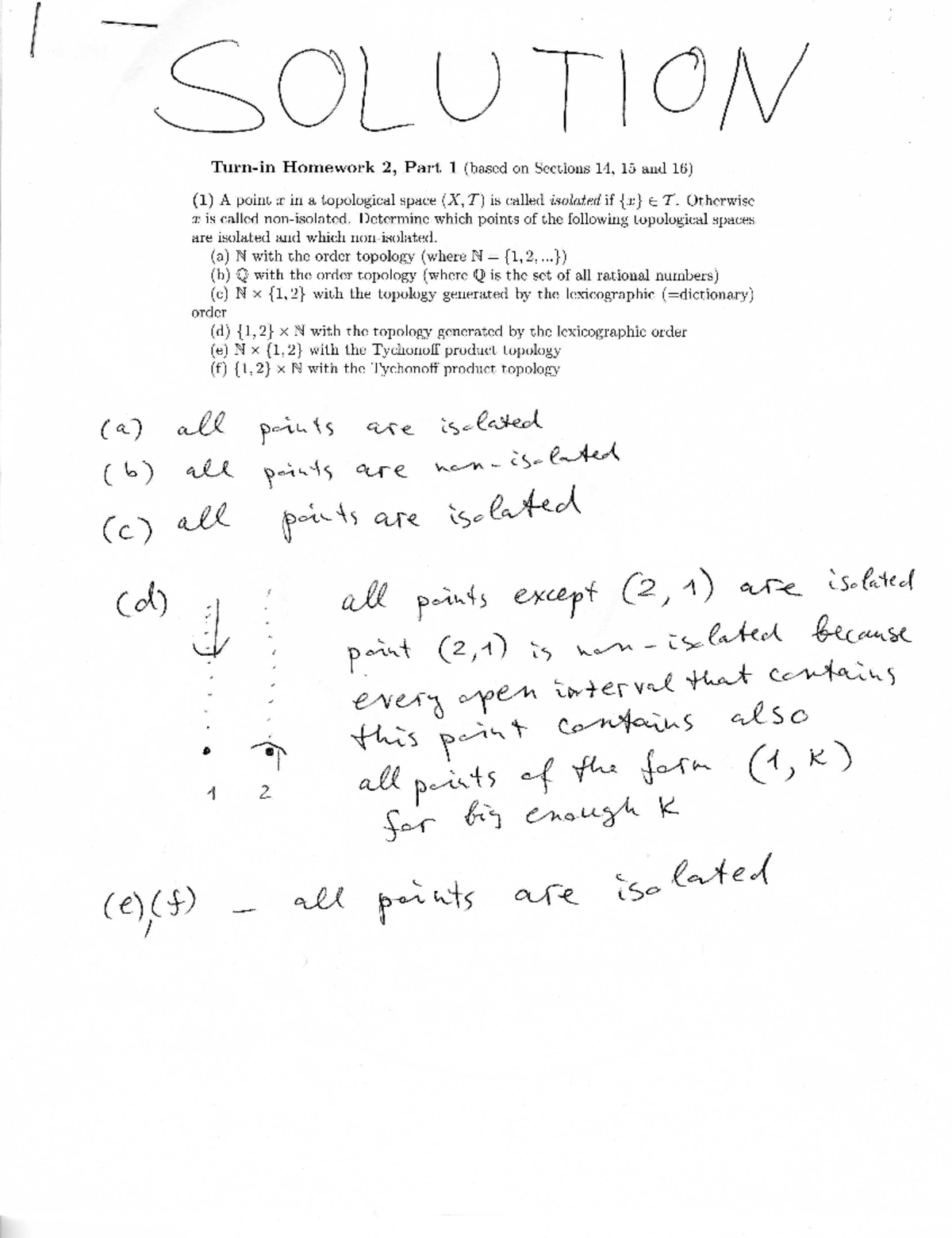 Seminar Assignments - Homework 2 Solutions - Homework 2, Part 1 (based ...