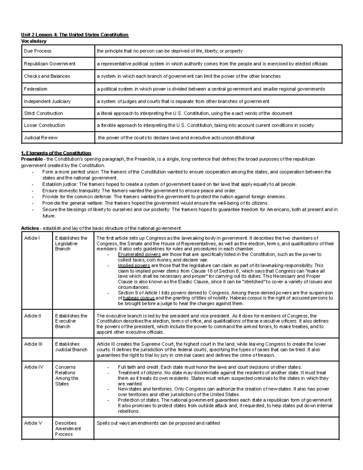 Lesson 4 and 5 - Notes based off of in class lecture and textbook ...