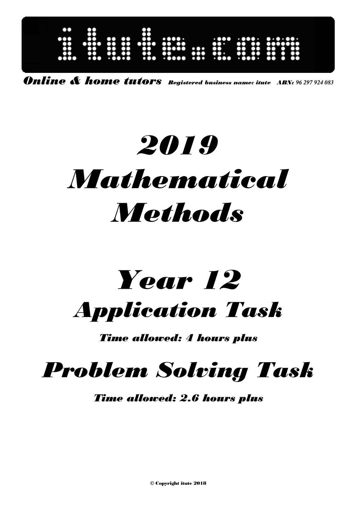 2019-mathematical-methods-year-12-application-or-modelling-task-studocu