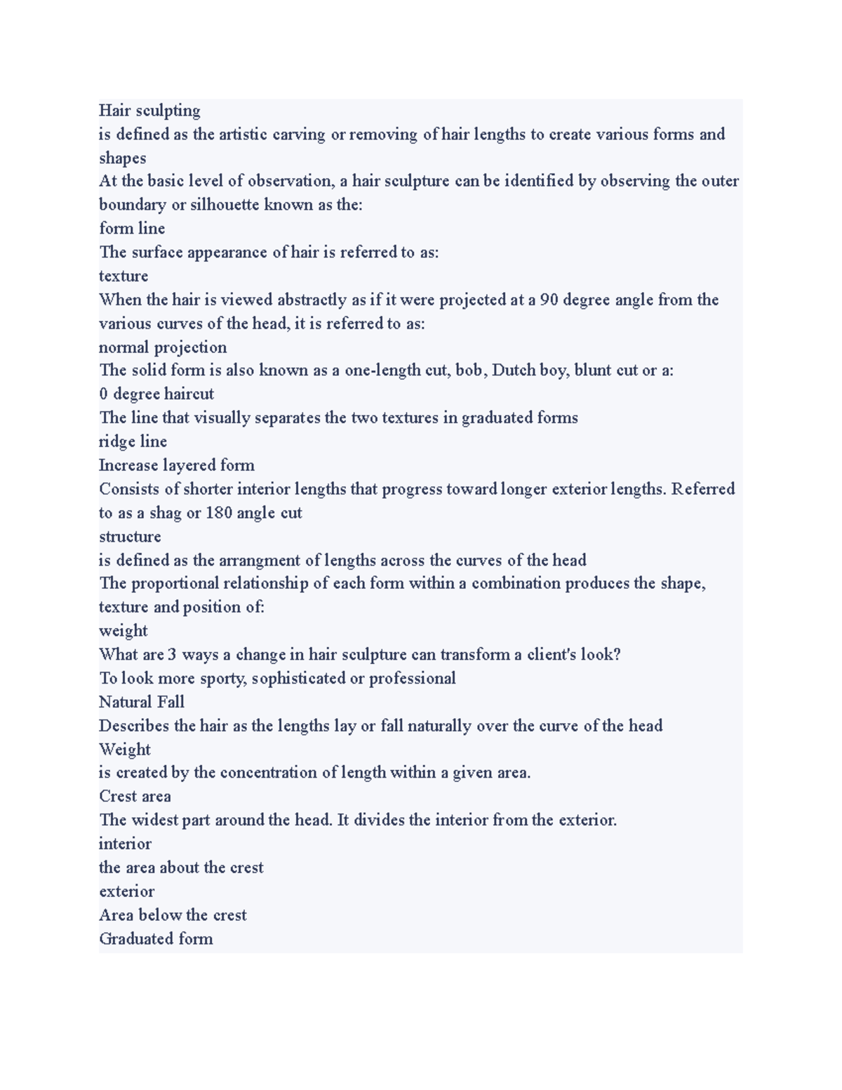 Sculpture 2 practice materials Hair sculpting is defined as the