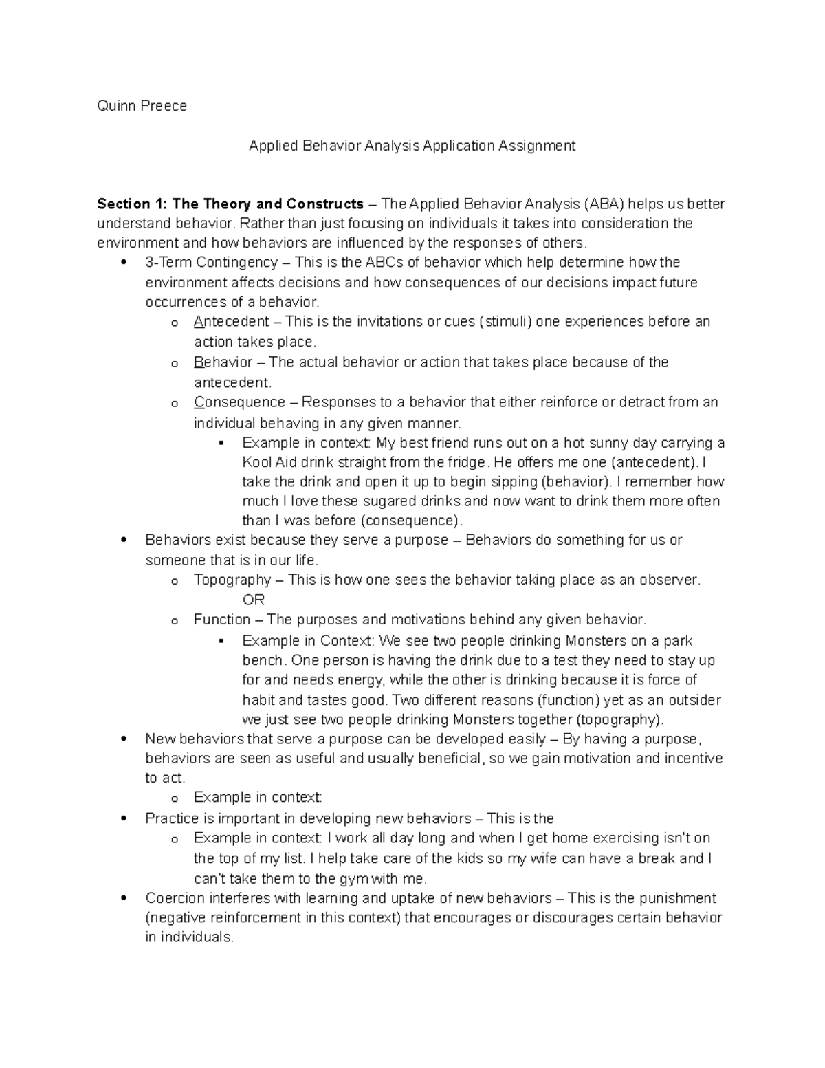Applied Behavior Analysis - Rather than just focusing on individuals it ...