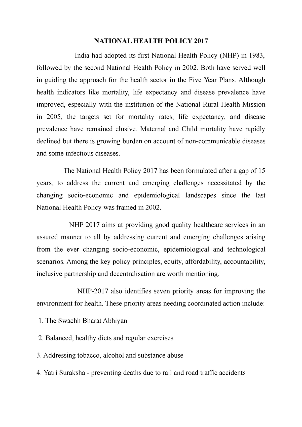 national-health-policy-2017-software-project-management-mzu-studocu