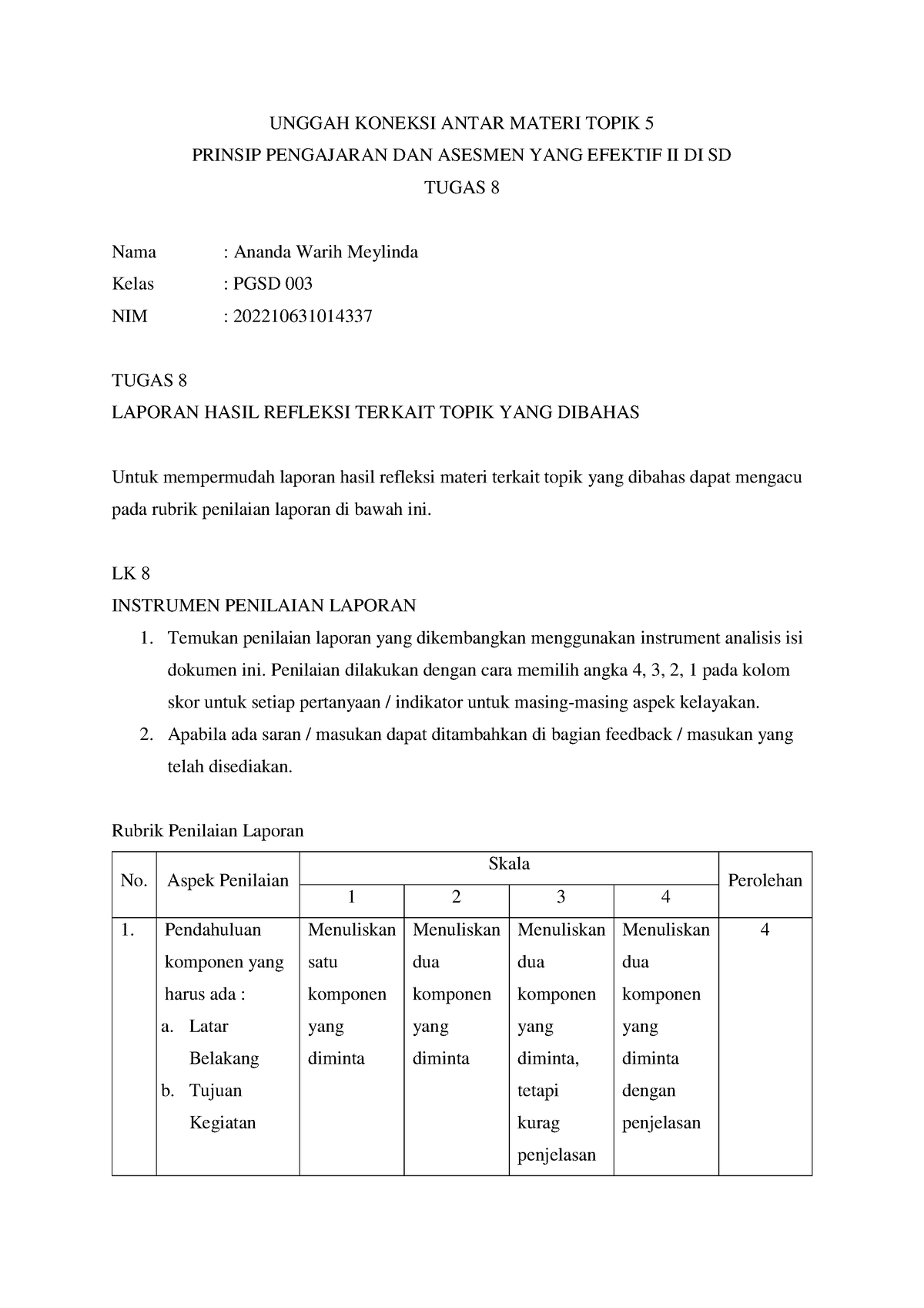 5. Tugas 8 Unggah Koneksi Antar Materi Topik 5 - UNGGAH KONEKSI ANTAR ...