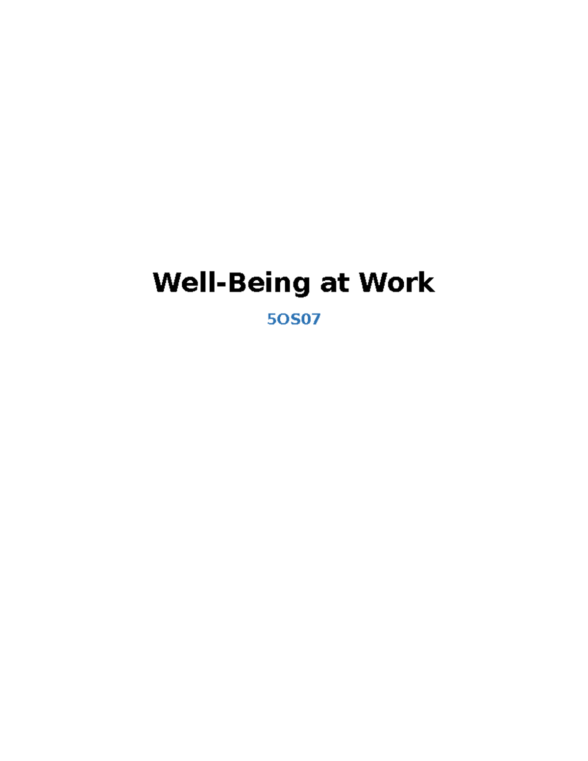 cipd-1793-lecture-notes-well-being-at-work-5os-task-one-briefing