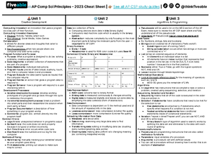 Ap csp practice exam reference table - At a Glance Total Time 2 hours ...