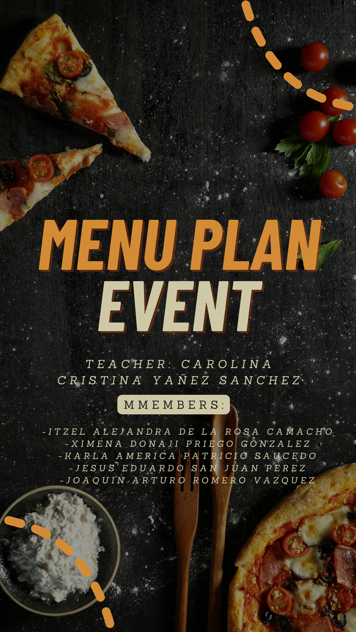 MENU - cocina internacional - EVENTEVENT MENU PLAN MENU PLAN T E A C H ...
