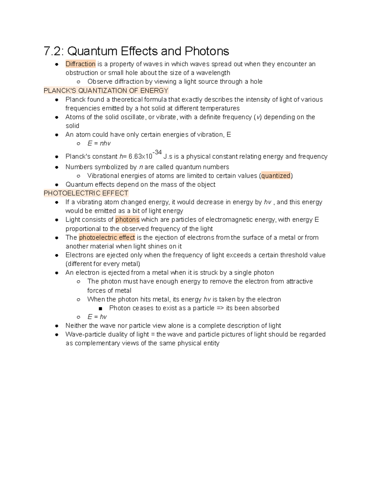 7.2 Quantum Effects And Photons - 7: Quantum Effects And Photons ...