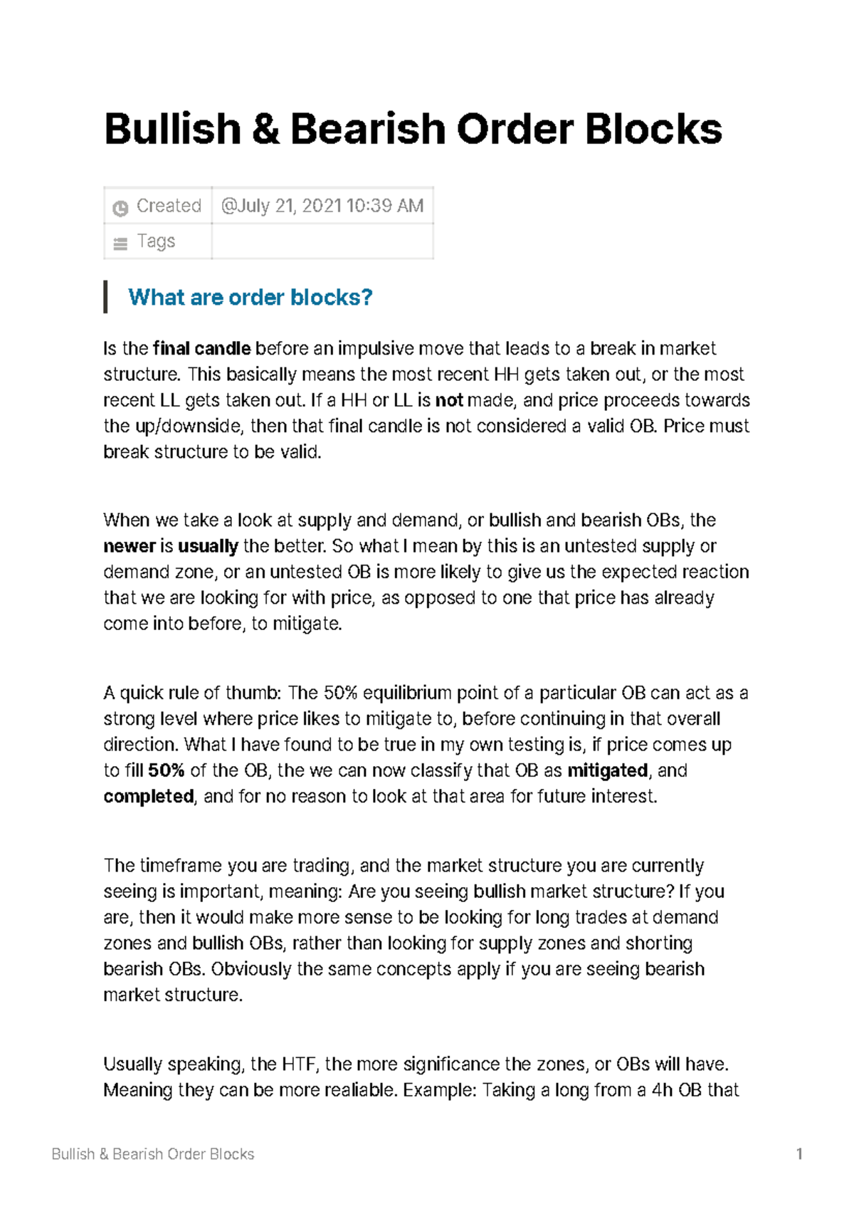 6. Bullish Bearish Order Blocks - Bullish & Bearish Order Blocks ...