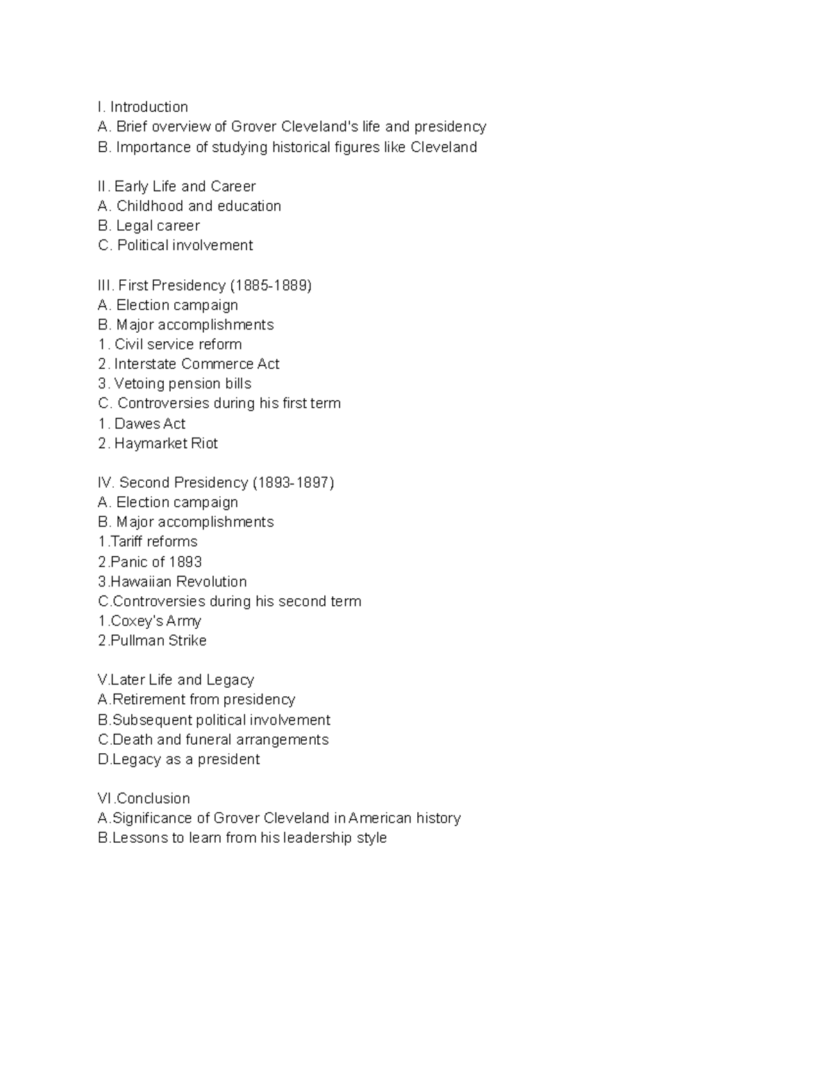 Outlines stu - notes - I. Introduction A. Brief overview of Grover ...