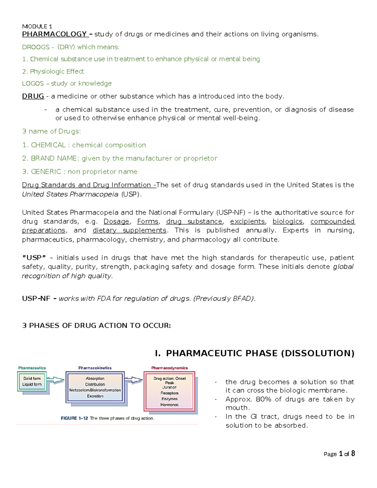 blessedglaiza-10 - PHARMACOLOGY – study of drugs or medicines and their ...
