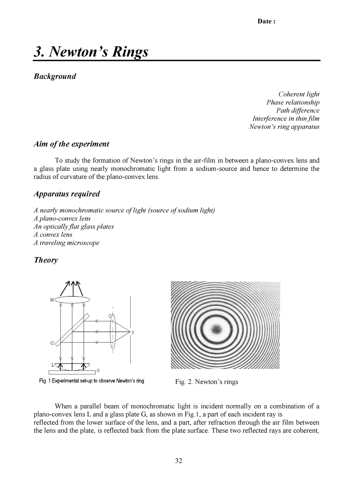 Newtons Rings | PDF