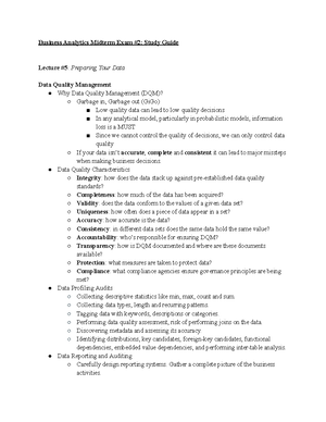 Business Analytics Final Exam Study Guide Decisions Are Based On Business Analytics Final Exam Study Guide Decisions Are Based On