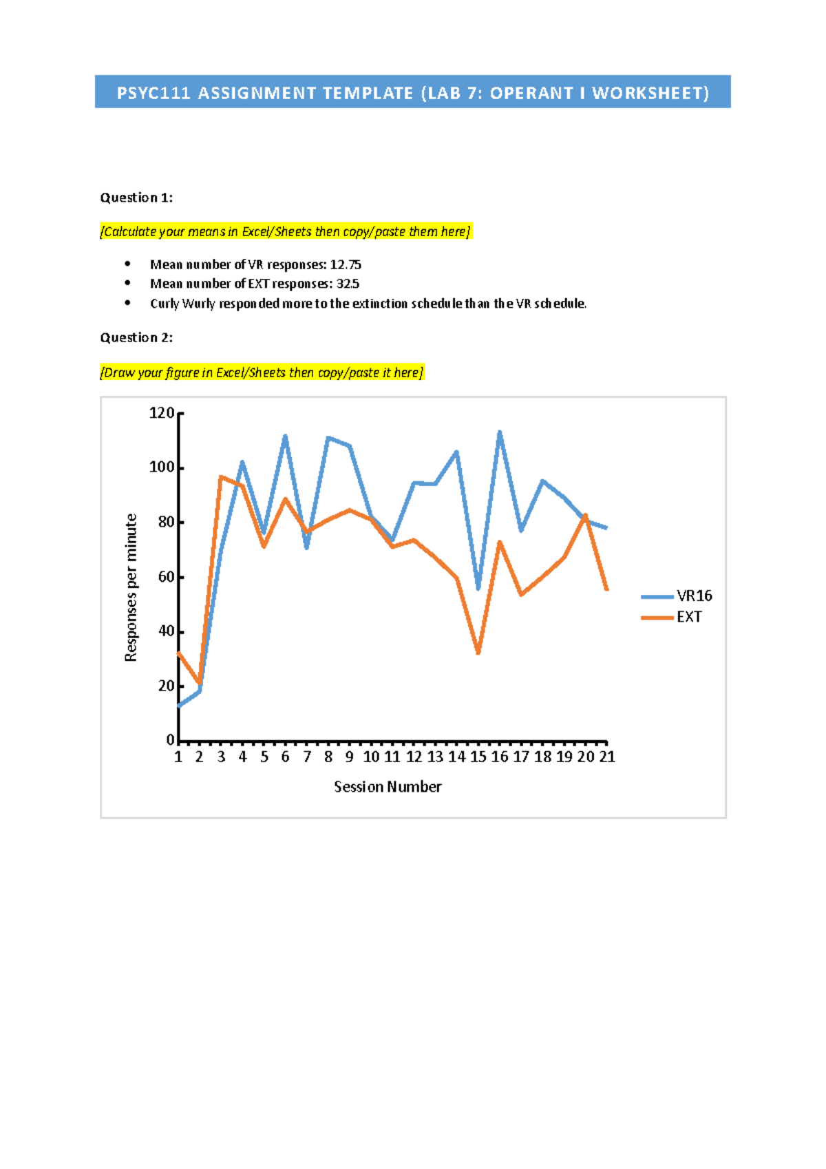 Operant Behaviour Worksheet - Brain and Behaviour - University of Otago ...
