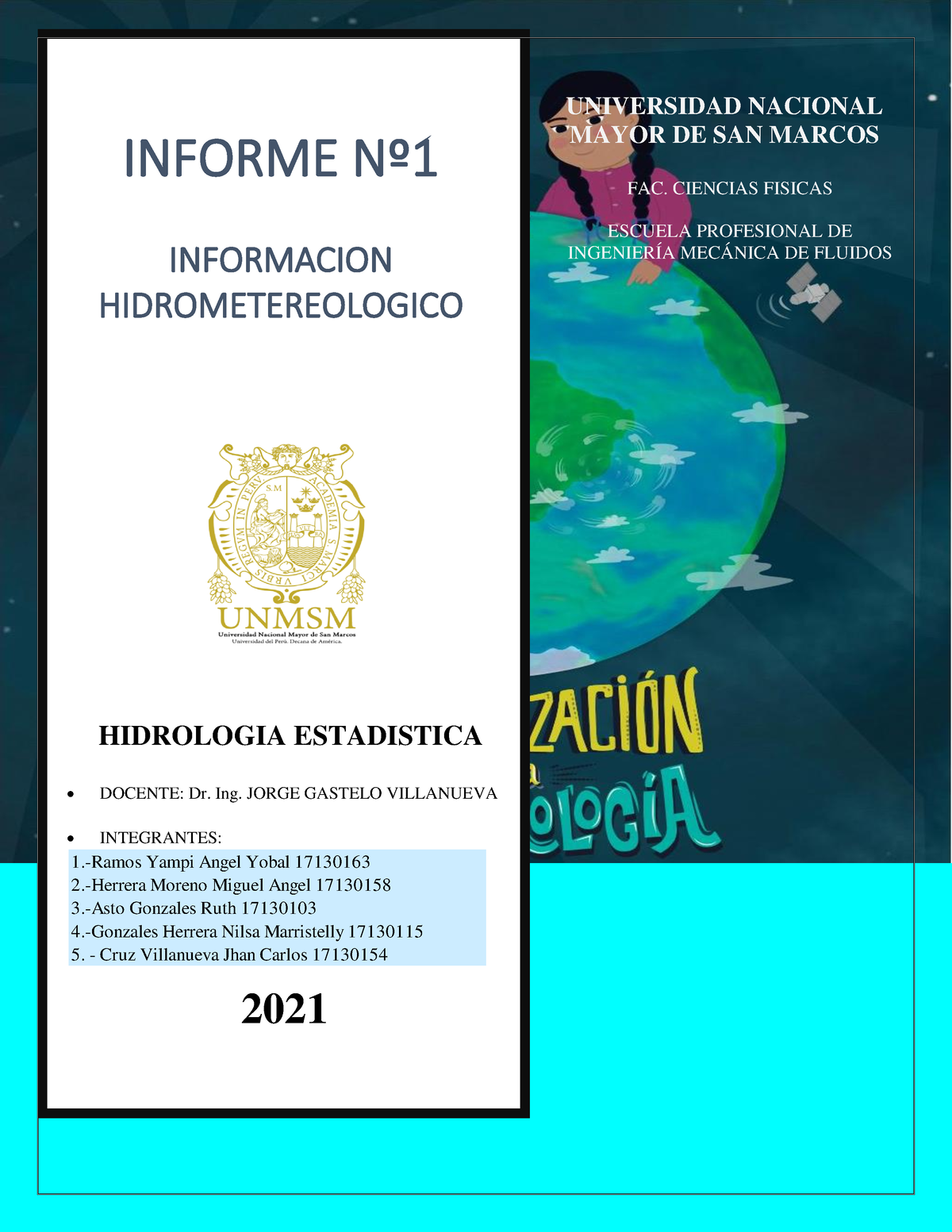 2021 Informe 1 S2 Hidrologia Estadistica - HIDROLOGIA ESTADISTICA ...